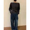 Chegou. Suéter de tricô feminino para outono e inverno, de alta qualidade, casual, macio e confortável, acinturado, modelador, camada interna, top básico