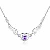 Explosiones collar de plata Ángel de los Sueños alas de amor collar de corazón de amor regalo de cumpleaños femenino venta al por mayor de fábrica
