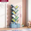 Prateleira pequena em forma de árvore estante de chão armário de quarto rack de armazenamento de sala de estar casa multi-camadas criativa estreita estante