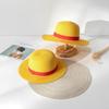 Sombrero de Paja de One Piece Estilo Luffy Cosplay Disfraz de Anime Sombrero Padre-Hijo para Actuación Sombrero para Actuación