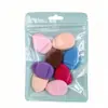 Paquete Combinado Venta Directa de Fábrica Esponja de Polvo Mini Engrosada Súper Suave Tipo Cojín Para Base Líquida Uso Seco y Húmedo