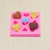 Una Variedad de Corazones Estéreo Decoración para Pastel de Fondant Moldes de Chocolate Yeso Arcilla de Aromaterapia Arcilla Pegamento Moldes de Corazón