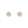 Brincos de Camélia com Diamantes Inteiros em Prata 925 Luxo Acessível Moda de Ponta Luxo Acessível Brincos Completos de Rosa Nicho Feminino