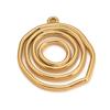 En stock, accesorios de círculo hueco redondo de acero inoxidable, colgante de joyería de acero de titanio chapado en oro que preserva el color.
