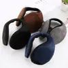 Orejeras Cálidas de Invierno para Hombre con Forro de Felpa, Cubreorejas Gruesos de Peluche que se Llevan por Detrás, Calentadores de Orejas a Prueba de Frío, Orejeras de Moda al por Mayor