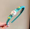 Faixa de cabelo infantil desenho animado presilha fofa de menina artefato para finalizar cabelo solto novo com dentes antiderrapante faixa de cabelo de viagem acessórios de cabelo