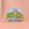 Ímãs de Geladeira de Guangxi, Lembranças de Madeira Culturais e Criativas com Tema de Cidade, Ímãs de Geladeira Turísticos das Cidades de Guilin, Liuzhou, Nanning