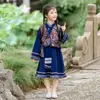 Hanfu Masculino 56 Trajes de Minorias Étnicas para Meninos Guangxi Zhuang Miao Traje Antigo Roupas para Apresentação Infantil do Festival do Meio do Outono