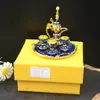 Artesanías de Lata de Colores de Característica Étnica de Xinjiang Adornos Pequeños Utensilios para Vino Regalos de Botella de Vino de Metal Regalos Conmemorativos