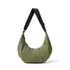 Bolso Cruzado de Hombro para Hombre Sencillo y Elegante 2026 Nuevo Nylon Versátil Bolsa Dumpling para Fitness Gran Capacidad Bolso Cruzado Bolsa para Bicicleta