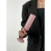 Copa de Vidrio Alta Recta Rosa Mate de Nicho Francés, Copa de Champaña de Alto Valor, Copa de Vino Tinto, Copa de Cóctel Creativa