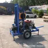 Máquina perforadora de pozos diésel hidráulica de 100 metros rueda de tracción máquina perforadora de ingeniería máquina perforadora de pozos de riego agrícola diésel