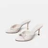 Sandalias de lazo para mujer, sandalias planas de moda nuevo estilo para primavera y verano, sandalias de tacón alto para uso en exteriores, estilo de hada 2026
