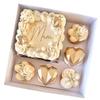 Caja de embalaje para postres y pasteles de flores de San Valentín de Qixi, caja de embalaje para magdalenas de papel con 5 cápsulas, caja para cupcakes