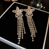 Moda Europea y Americana Pendientes Largos con Borlas para Mujer Celebridad de Internet Pendientes Elegantes para Damas Personalidad de Alta Gama Exagerados Pendientes Exagerados