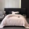Directo del fabricante: Juego de ropa de cama de cuatro piezas de algodón 100% bordado, cepillado y calado, en colores sencillos, apto para todas las estaciones, disponible al por mayor
