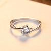 Anillo de Plata S925 Pag&Mag Moda Estilo Coreano Anillo de Corazón Regalo Día de San Valentín Chino Anillo Cerrado Anillo