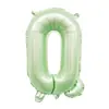 Balões de folha verdes oliva tamanho 16 polegadas versão americana com letras em inglês A-Z para decoração criativa de casamento e aniversário