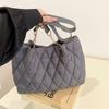 Bolso Tote de Moda de Gran Capacidad 2024 Nuevo Otoño e Invierno Popular Romboidal Bolso Grande Bolso de Hombro para Mujer de Alta Gama Estilo Occidental