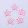 Grampo de Cabelo Estrela de Cinco Pontas Colorido Dopamina Y2K Estrela Grampo Lateral Grampo de Cabelo Grampo Bb Grampo para Franja de Criança Grampo de Cabelo Personalizado