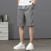 Shorts Casuais de Lyocell Tencel 2026 Verão Finos Largos Retos Modernos Calças Esportivas de Cinco Pontos para Adolescentes