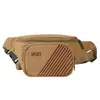 Atacado de fábrica bolsa de cintura para esportes ao ar livre masculina lazer estampa bolsa de cintura para corrida lona resistente ao desgaste bolsa de cintura para celular esportiva