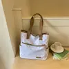 Moda Europea y Americana Bolsa Escolar de Gran Capacidad Otoño 2026 Lona Viaje Casual al Trabajo Bolso de Hombro Único