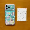 Estrellas de jade lindas estilo garabato de dibujos animados adecuadas para funda de teléfono iPhone 17 Pro Max, Apple 16 modelo nuevo, 15 Pro Max