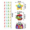 Nueva Decoración para Fiesta de Graduación de Jardín de Infantes Insertos para Popotes Decoración para Ceremonia de Graduación Infantil Suministros Insertos para Popotes