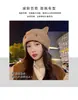 Gorro de orejas de gato transfronterizo, gorro de lana tejido, gorro de felpa de invierno para mujer, cálido para otoño e invierno, a prueba de frío y viento, venta al por mayor
