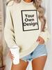 Amazon comércio exterior transfronteiriço Seu próprio design impressão moda base manga longa suéter atacado suéter feminino