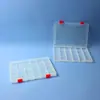 Caja de Plástico PP de 24 Compartimentos Fijos, Caja de Almacenamiento de Escritorio Engrosada para Accesorios, Piezas de Ferretería, Equipo de Pesca y Caja de Empaque para Cuentas