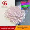 Cor mágica tenra fragmentos rosa nail art peças brilhantes beleza peixe escama pó quente derretimento adesivo glitter fogo tinta cera rosa tenro atacado