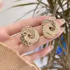 Pendientes de aro con diseño irregular martillado, estilo europeo y americano, de alta gama, joyería de Qingdao