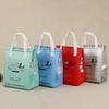 Bolsa tipo bandolera de aluminio no tejida con puntos nuevos, bolsa aislante para pastel, bolsa personalizada para llevar pizza y bistec