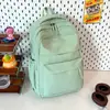 Nueva Moda Estilo Simple Bolso de Doble Hombro Mochila Escolar para Estudiantes Gran Capacidad Multicapa Resistente Duradero Mochila Casual para Hombres y Mujeres