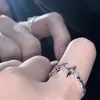 Anillo de Estrella para Mujer, Diseño Original de Nicho, Anillo Abierto Ajustable de Estrella, Estilo Minimalista, Regalo para Novia o Mejor Amiga