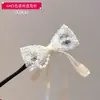 Horquilla de Flores para el Cabello para Niñas, Horquilla para Moño Alto, Accesorio para el Cabello de Varilla Lazy Twist para Niñas
