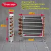 Microcondensador, Radiador Mini Refrigerado a Ar, Evaporador de Refrigeração Tipo Aleta de Alumínio, Radiador Refrigerado a Água de Geladeira