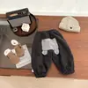 Pantalones de Polar para Bebé Otoño e Invierno 2025 Estilo Nuevo Niño Bebé Sueltos Casuales Pantalones de Chándal Pantalones Grandes Pp para Niños Ropa para Niños