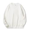 Sudadera de terciopelo austriaco grueso de 420 g con cuello redondo y forro polar para hombre, otoño e invierno, básica, cálida, informal, de color sólido, de manga larga para mujer