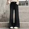 Jeans de Otoño 2026 para Niñas con Tejido de Alta Elasticidad, Diseño de Costura Lateral, Pierna Ligeramente Acampanada Adelgazante, Pantalones Vaqueros para Niños de Talla Mediana a Grande