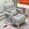 Sillón reclinable individual, reclinable y para dormir, adecuado para oficina, dormitorio, habitación, sala de estar, balcón, silla con respaldo para pausa para el almuerzo, plegable