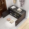 Zapatero taburete para cambiarse los zapatos, mueble pequeño multifuncional para la entrada, taburete de bolsa blanda para almacenamiento en el hogar