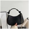 Bolso Pequeño con Patrón de Cocodrilo para Mujer 2024 Nuevo de Alta Gama Exquisito Bolso Cruzado de Hombro con Cadena Elegante de Alto Valor para Mujer