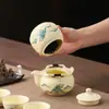 Caja de Regalo Cerámica al por Mayor Qianli Jiangshan Hogar Viaje Tendencia Nacional Set de Kung Fu Recuerdo de Negocio