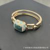 Pulseira de cristal de minério natural dente pedra bruta estilo étnico retrô medieval personalidade nicho joias fornecimento transfronteiriço atacado