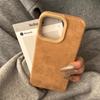 Funda para teléfono móvil Apple 15 de gamuza con gran agujero para otoño e invierno para iPhone 16 Pro Max, piel de cordero 13, 12 y 11.