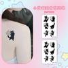 Tatuaje de Gato Negro Lindo Lindo Pegatina Impermeable Larga Duración para Mujer Herbal Semi-permanente Jugo Celebridad de Internet Ins Sentido Premium