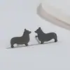 Nuevos Pendientes de Animales Lindos de Dibujos Animados de Comercio Exterior de Amazon (Conejo, Gato, Rana, Elefante, Perro) Venta al por mayor en stock